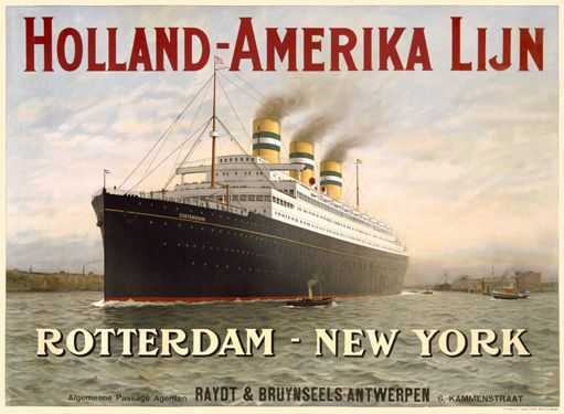 antiguos poster de Holland America line