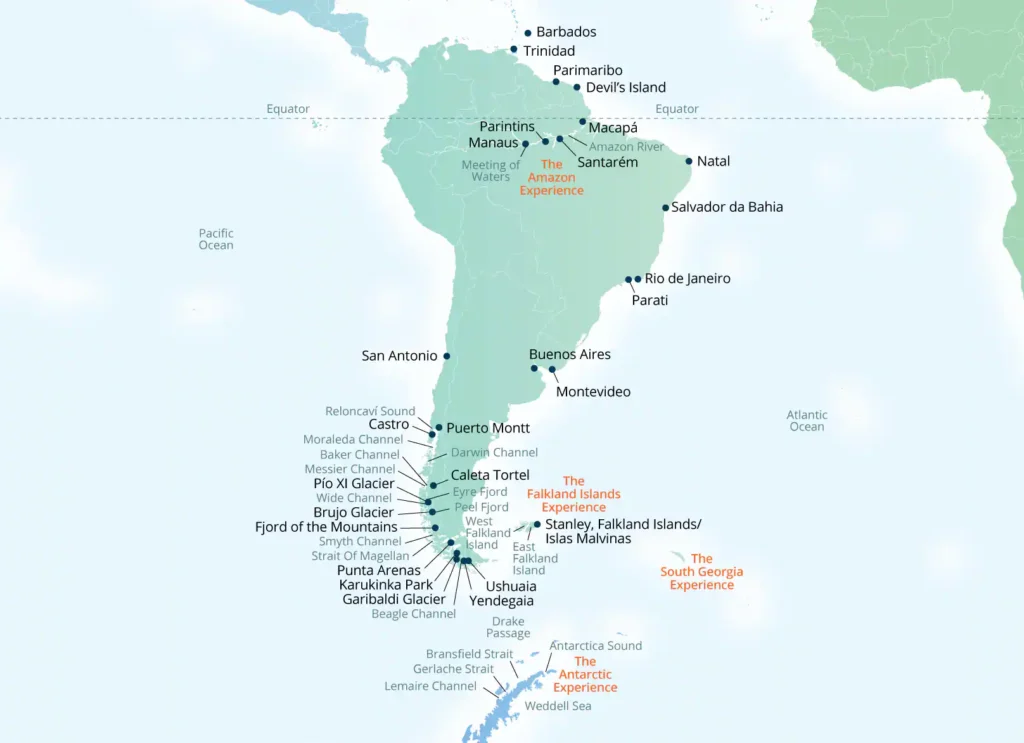 Sudamérica y la Antártida con Seabourn
