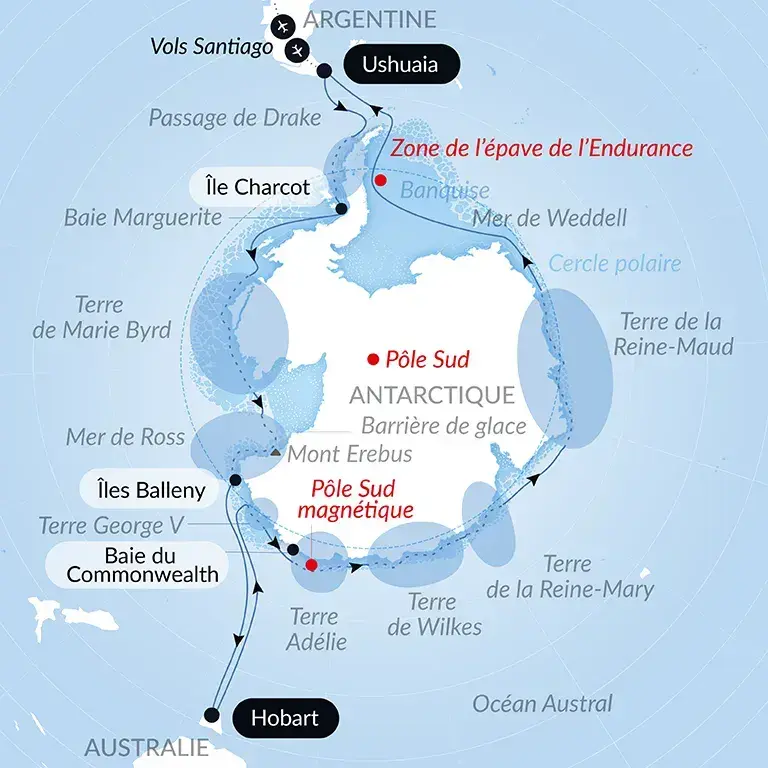 Vuelta completa a la Antártida con PONANT EXPLORATIONS