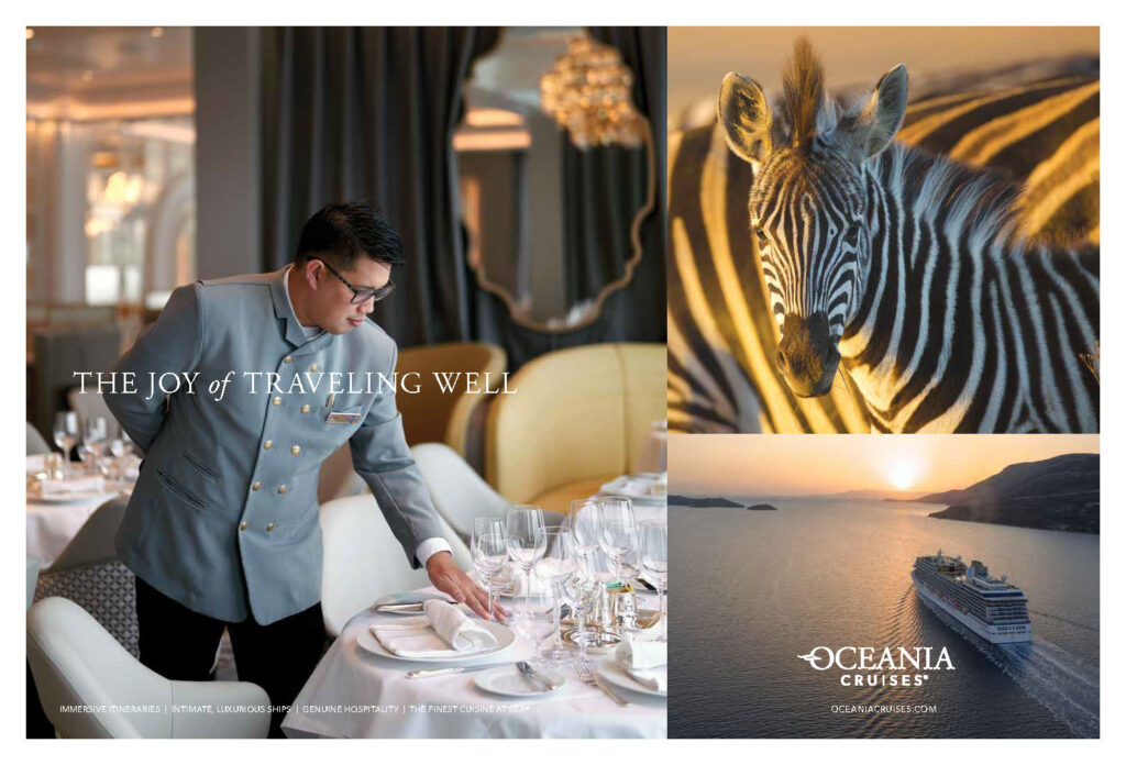 Oceania Cruises presenta “The Joy of Traveling Well”