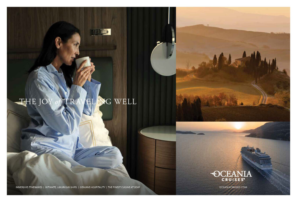 Oceania Cruises presenta “The Joy of Traveling Well”