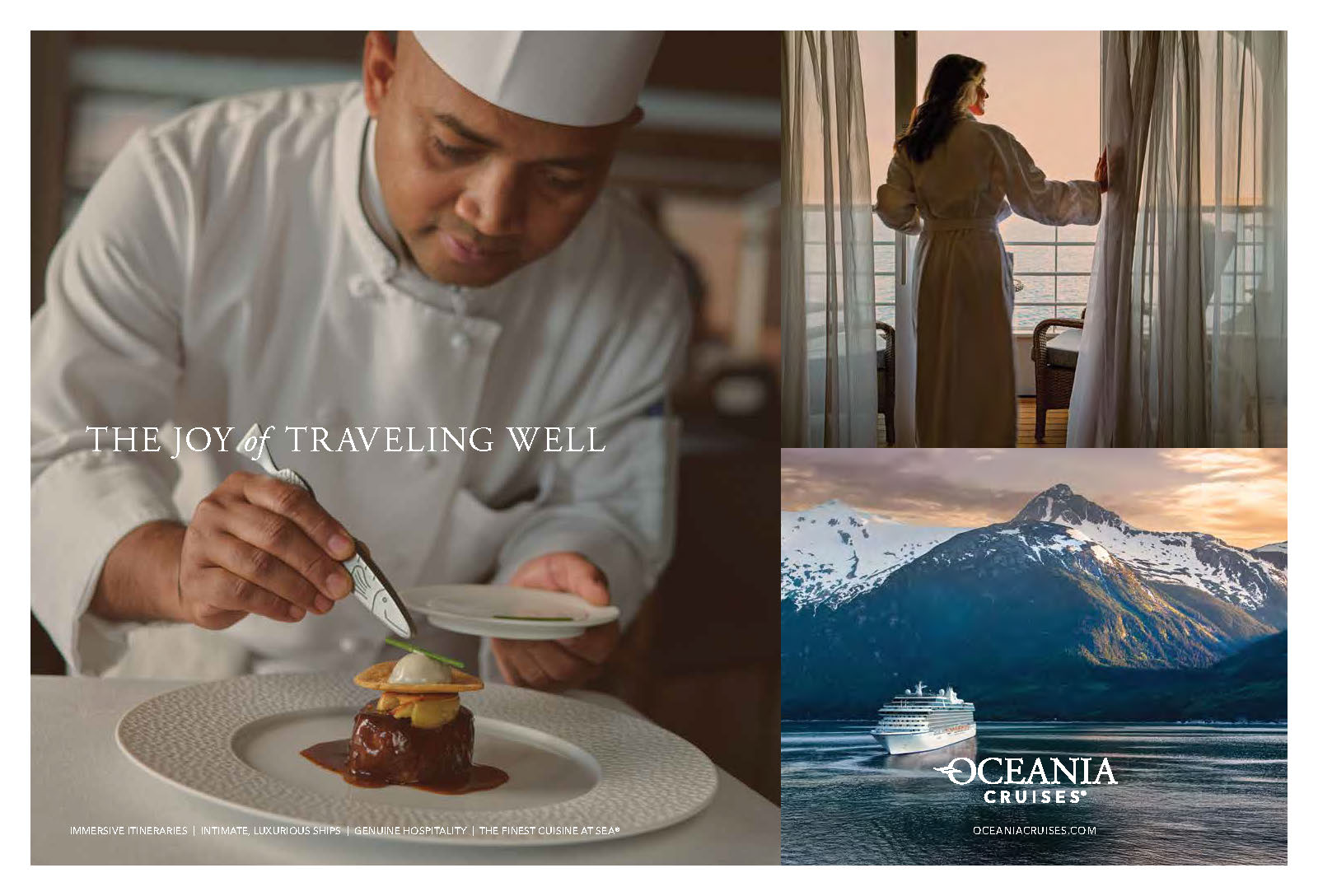 Oceania Cruises presenta “The Joy of Traveling Well”