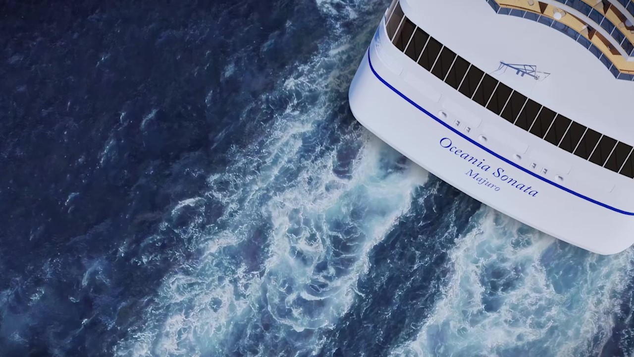Nuevo barco de crucero Oceania Sonata navegando, estreno en 2027