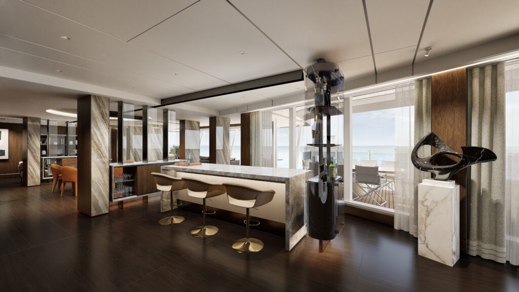Skyview Regent Suite del Seven Seas Prestige de Regent Seven Seas Cruises